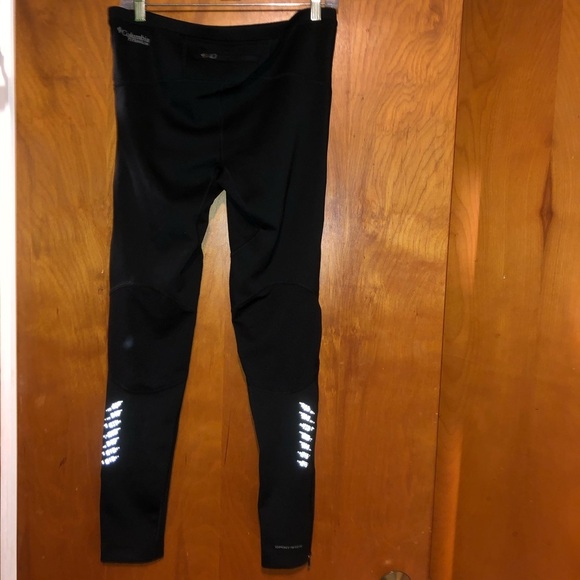Columbia titanium black leggings stretch pants M - Picture 2 of 5